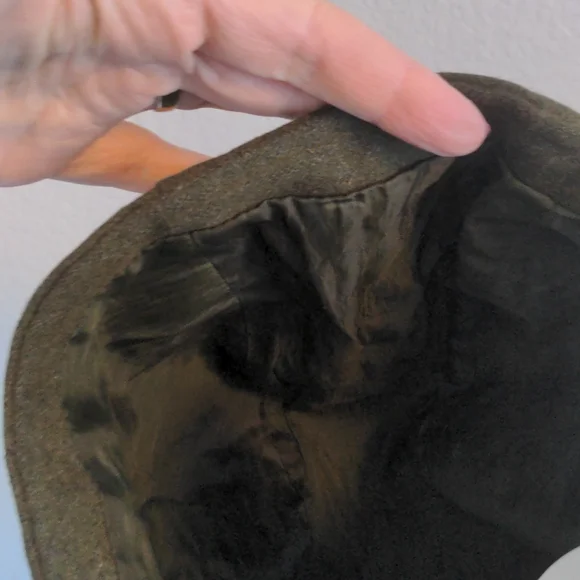 Army Green Wool Utility Coat with Hood - Picture 8 of 12